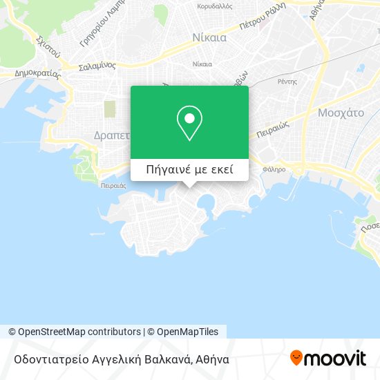 Οδοντιατρείο Αγγελική Βαλκανά χάρτης