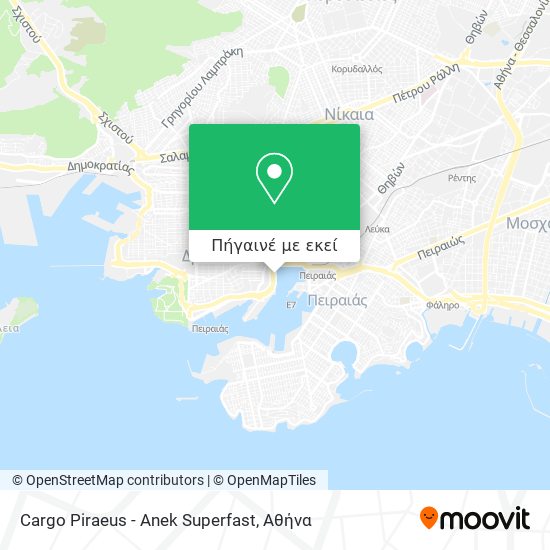 Cargo Piraeus - Anek Superfast χάρτης