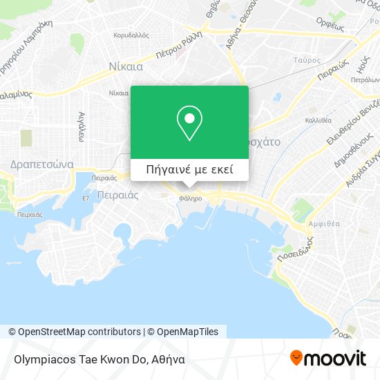 Olympiacos Tae Kwon Do χάρτης
