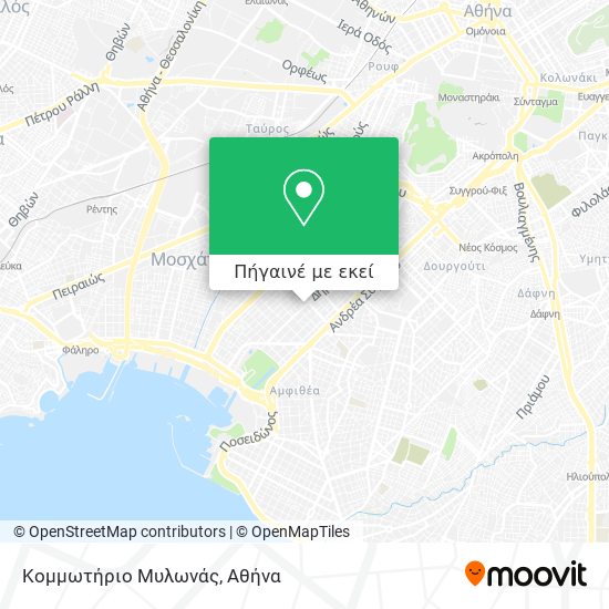 Κομμωτήριο Μυλωνάς χάρτης