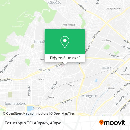 Εστιατοριο ΤΕΙ Αθηνων χάρτης