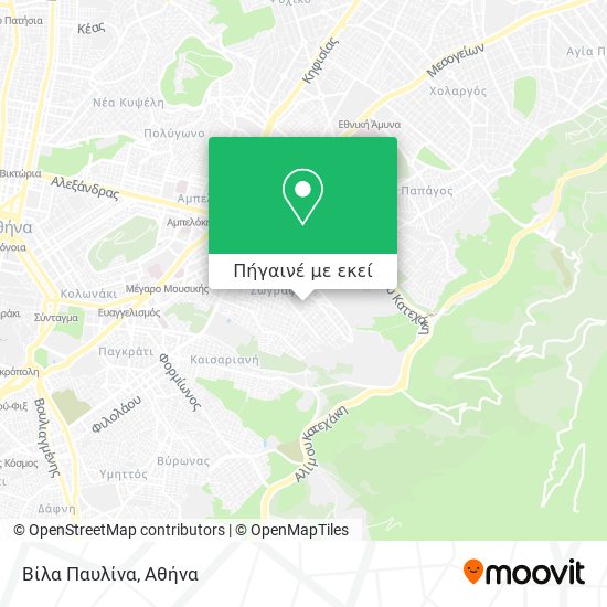 Βίλα Παυλίνα χάρτης