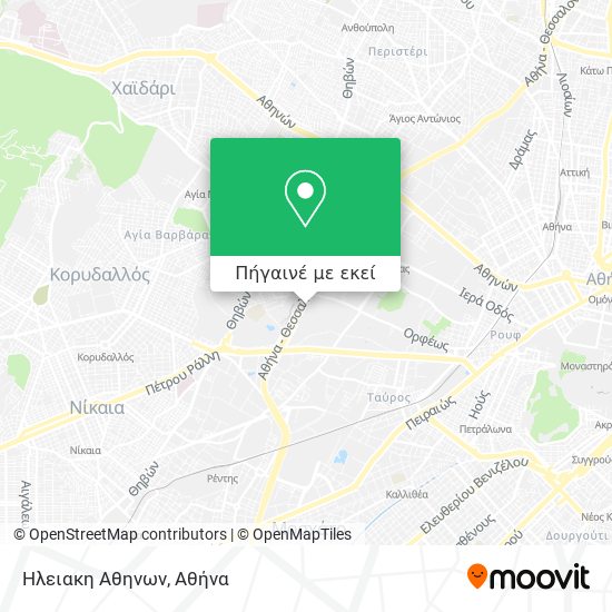 Ηλειακη Αθηνων χάρτης