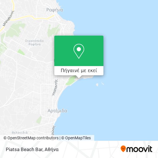 Piatsa Beach Bar χάρτης