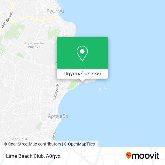 Lime Beach Club χάρτης