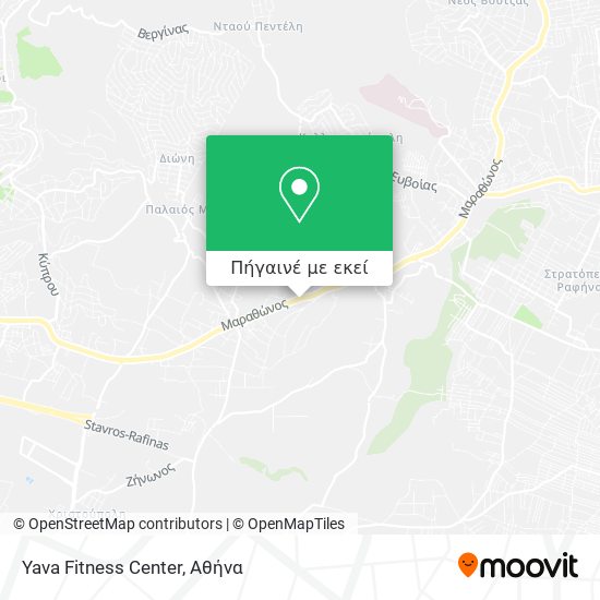 Yava Fitness Center χάρτης
