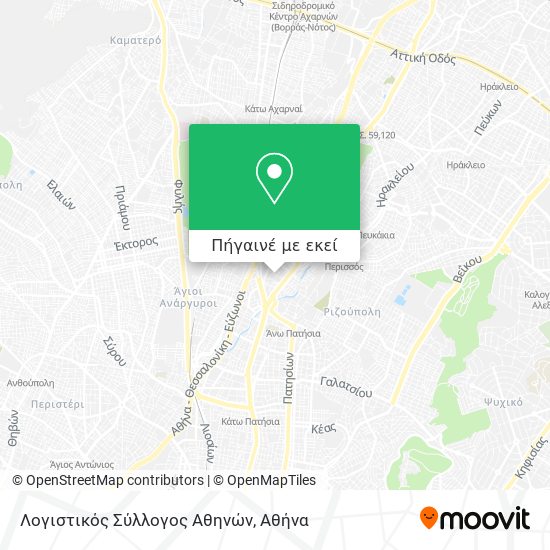 Λογιστικός Σύλλογος Αθηνών χάρτης