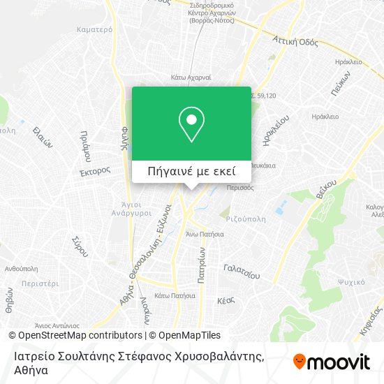 Ιατρείο Σουλτάνης Στέφανος Χρυσοβαλάντης χάρτης