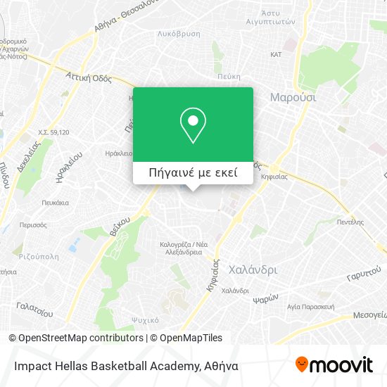 Impact Hellas Basketball Academy χάρτης