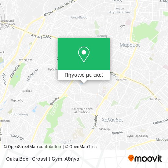 Oaka Box - Crossfit Gym χάρτης