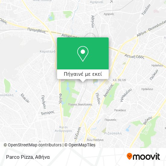 Parco Pizza χάρτης