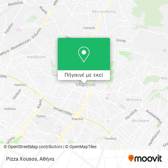 Pizza Xousos χάρτης