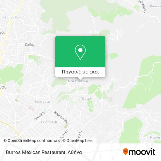 Burros Mexican Restaurant χάρτης