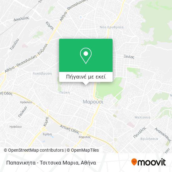 Παπανικητα - Τσιτσικα Μαρια χάρτης