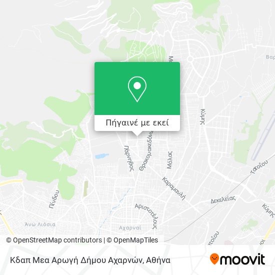 Κδαπ Μεα Αρωγή Δήμου Αχαρνών χάρτης