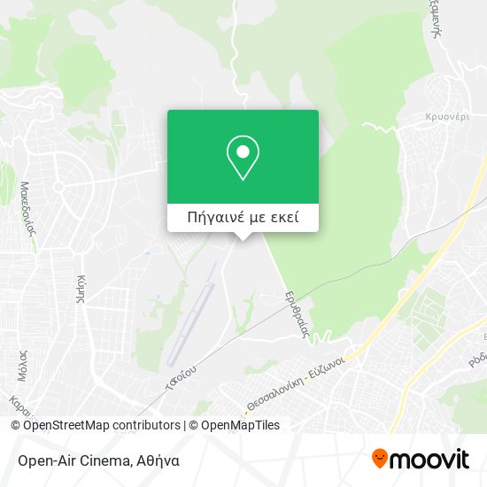 Open-Air Cinema χάρτης
