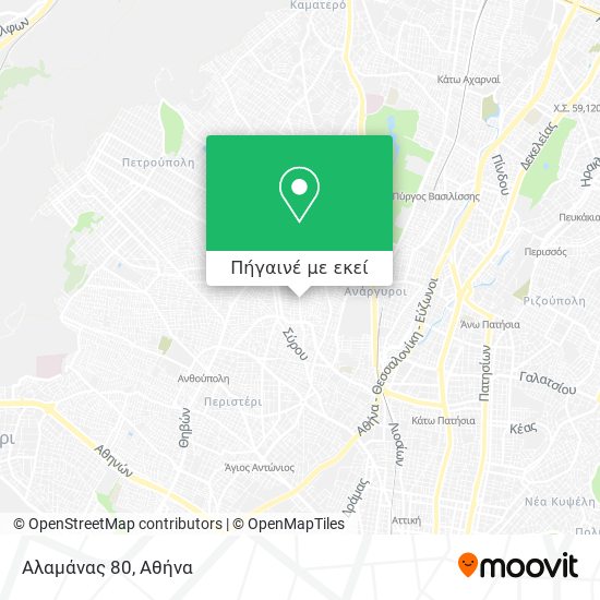 Αλαμάνας 80 χάρτης