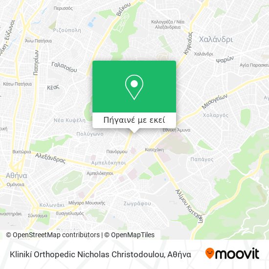 Klinikí Orthopedic Nicholas Christodoulou χάρτης