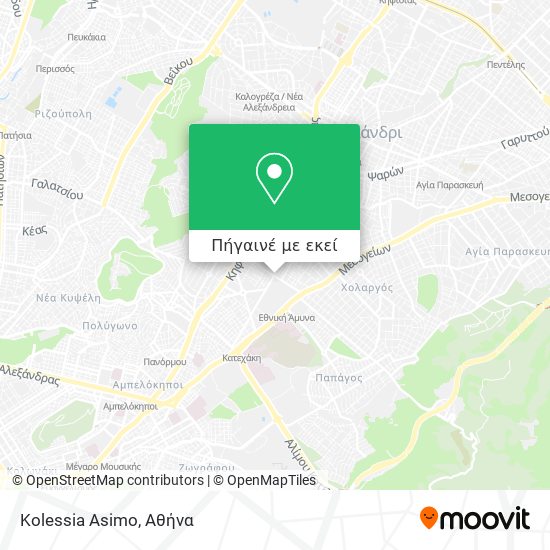 Kolessia Asimo χάρτης