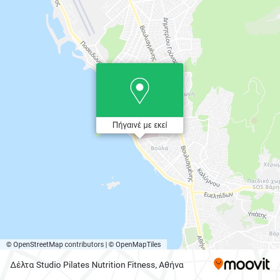 Δέλτα Studio Pilates Nutrition Fitness χάρτης