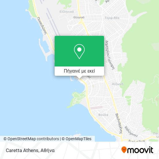 Caretta Athens χάρτης