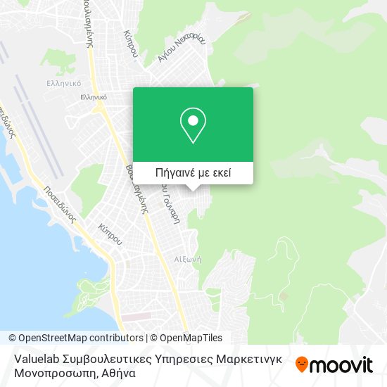 Valuelab Συμβουλευτικες Υπηρεσιες Μαρκετινγκ Μονοπροσωπη χάρτης