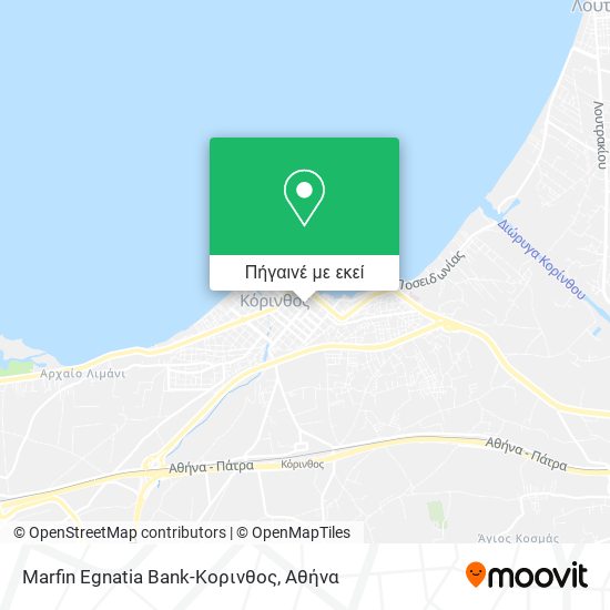 Marfin Egnatia Bank-Κορινθος χάρτης