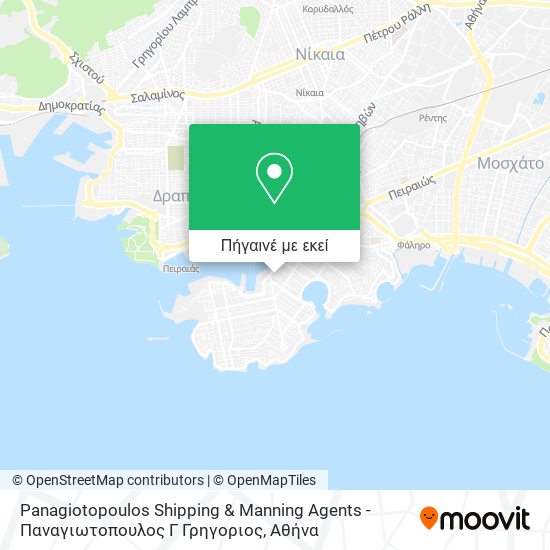 Panagiotopoulos Shipping & Manning Agents - Παναγιωτοπουλος Γ Γρηγοριος χάρτης