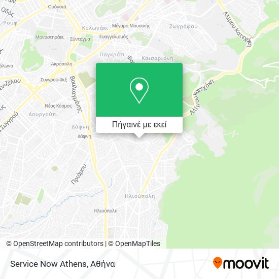 Service Now Athens χάρτης