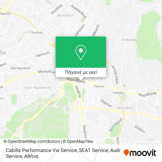 Cabilis Performance Vw Service, SEAT Service, Audi Service χάρτης