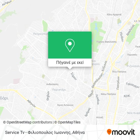 Service Tv - Φιλιοπουλος Ιωαννης χάρτης