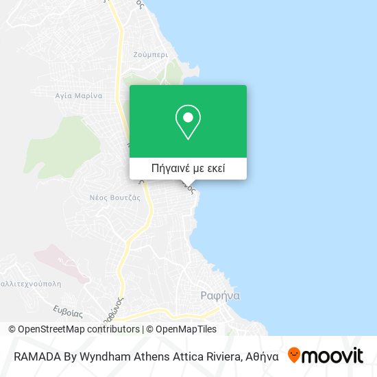 RAMADA By Wyndham Athens Attica Riviera χάρτης