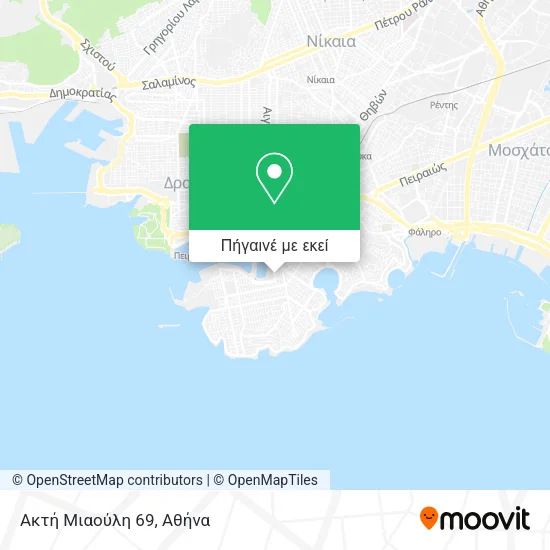 Ακτή Μιαούλη 69 χάρτης