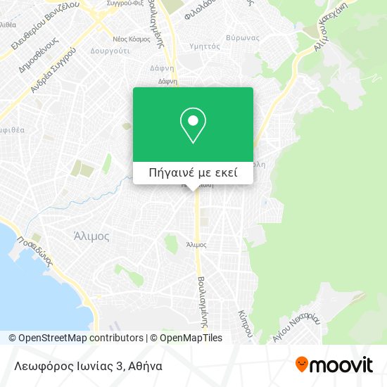 Λεωφόρος Ιωνίας 3 χάρτης