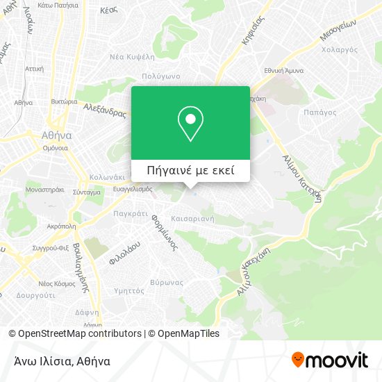 Άνω Ιλίσια χάρτης