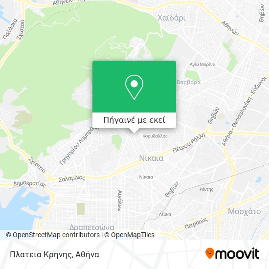 Πλατεια Κρηνης χάρτης