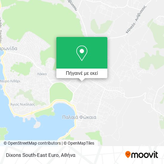 Dixons South-East Euro χάρτης
