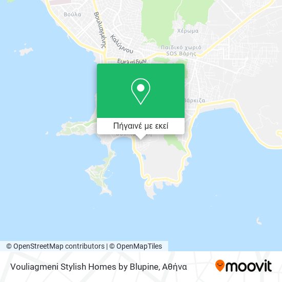 Vouliagmeni Stylish Homes by Blupine χάρτης