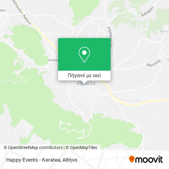Happy Events - Keratea χάρτης