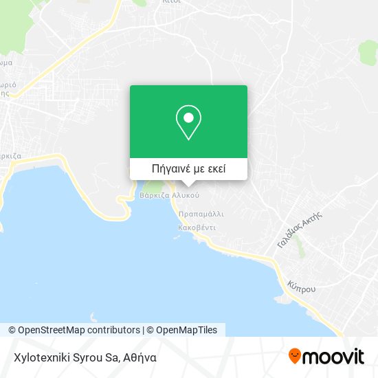 Xylotexniki Syrou Sa χάρτης