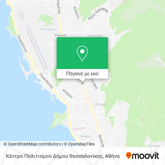 Κέντρο Πολιτισμού Δήμου Θεσσαλονίκης χάρτης