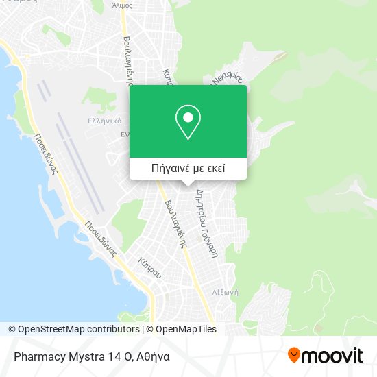 Pharmacy Mystra 14 O χάρτης
