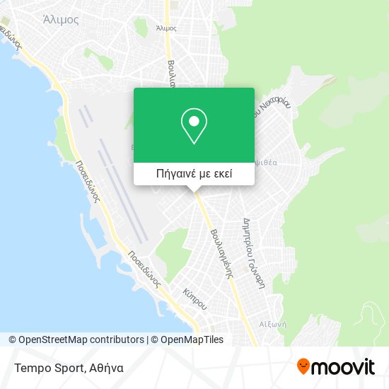 Tempo Sport χάρτης