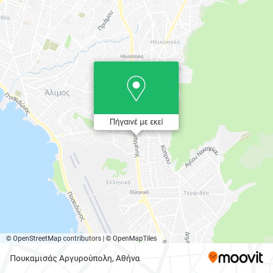 Πουκαμισάς Αργυρούπολη χάρτης