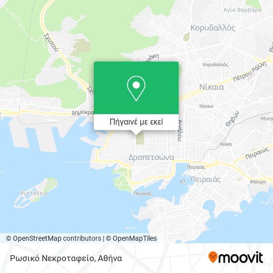 Ρωσικό Νεκροταφείο χάρτης