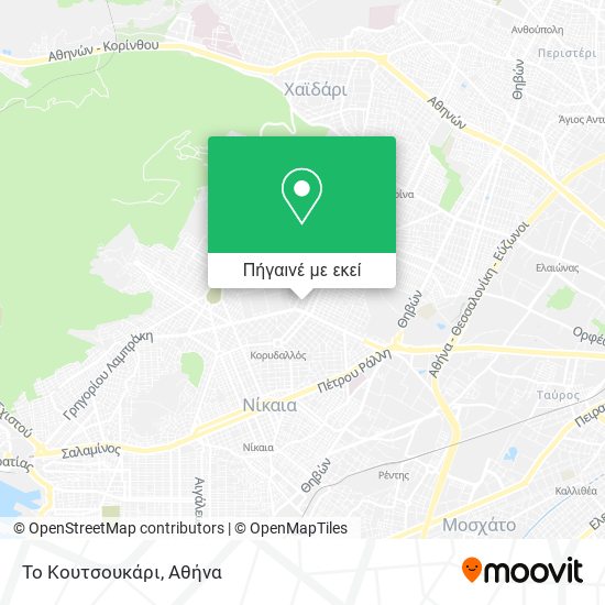 Το Κουτσουκάρι χάρτης