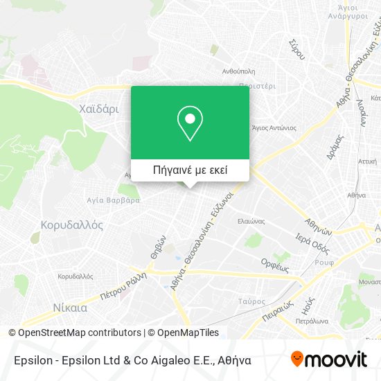 Epsilon - Epsilon Ltd & Co Aigaleo E.E. χάρτης