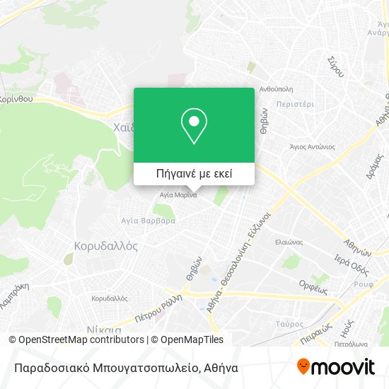 Παραδοσιακό Μπουγατσοπωλείο χάρτης