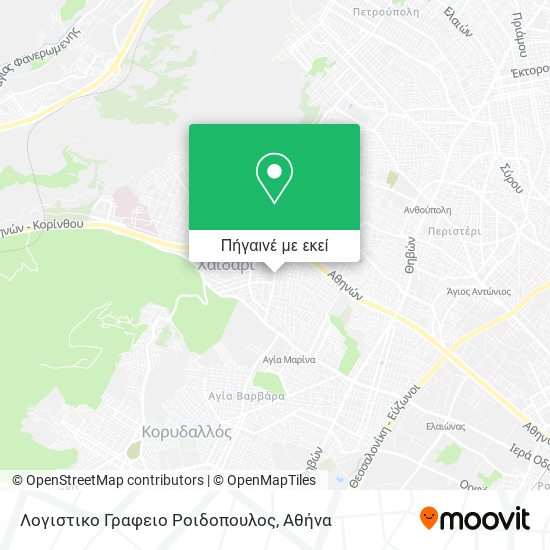 Λογιστικο Γραφειο Ροιδοπουλος χάρτης