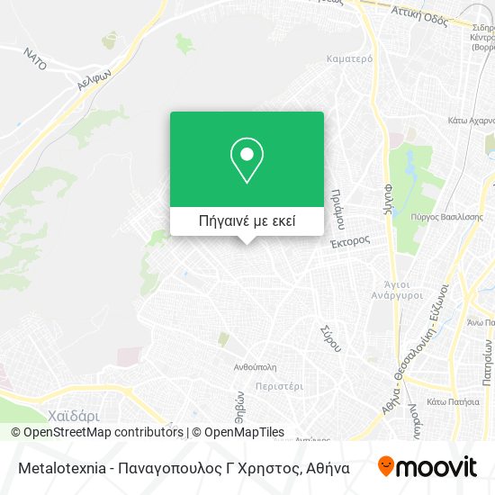 Metalotexnia - Παναγοπουλος Γ Χρηστος χάρτης